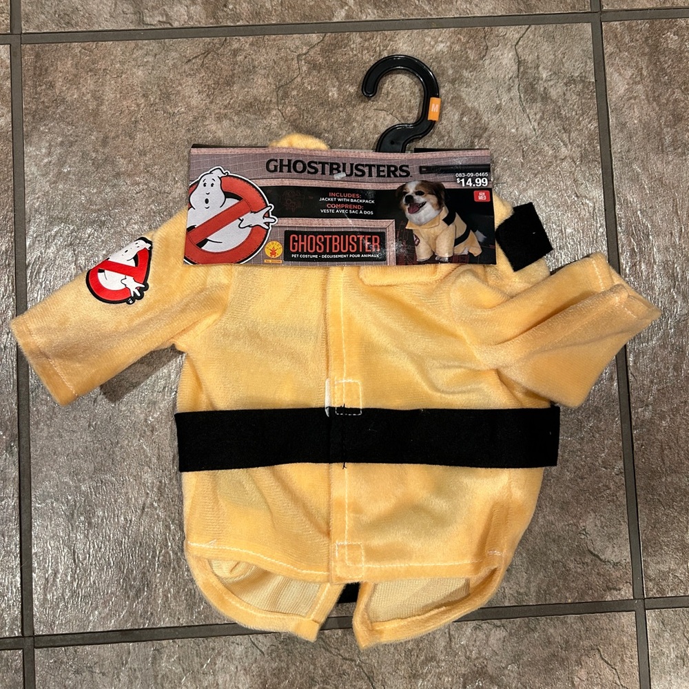Ghostbusters dog costume size medium